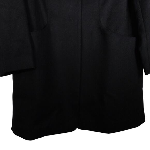 New Quince Women's Mod Italian Wool Cocoon Coat Preppy Black $170 Large 4025 - Picture 5 of 12